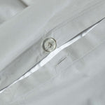 Egyptian Cotton Duvet Cover With Pillowcase, 200 Tc | Super King | Silver Grey