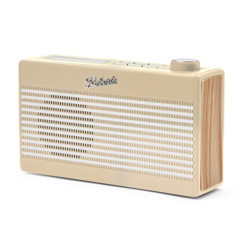 Roberts Rambler Mini Fm/dab/dab+ Digital Radio, Bluetooth & Built-in Rechargeable Battery | Cream