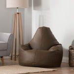 Valencia Leather Bean Bag Recliner | Brown