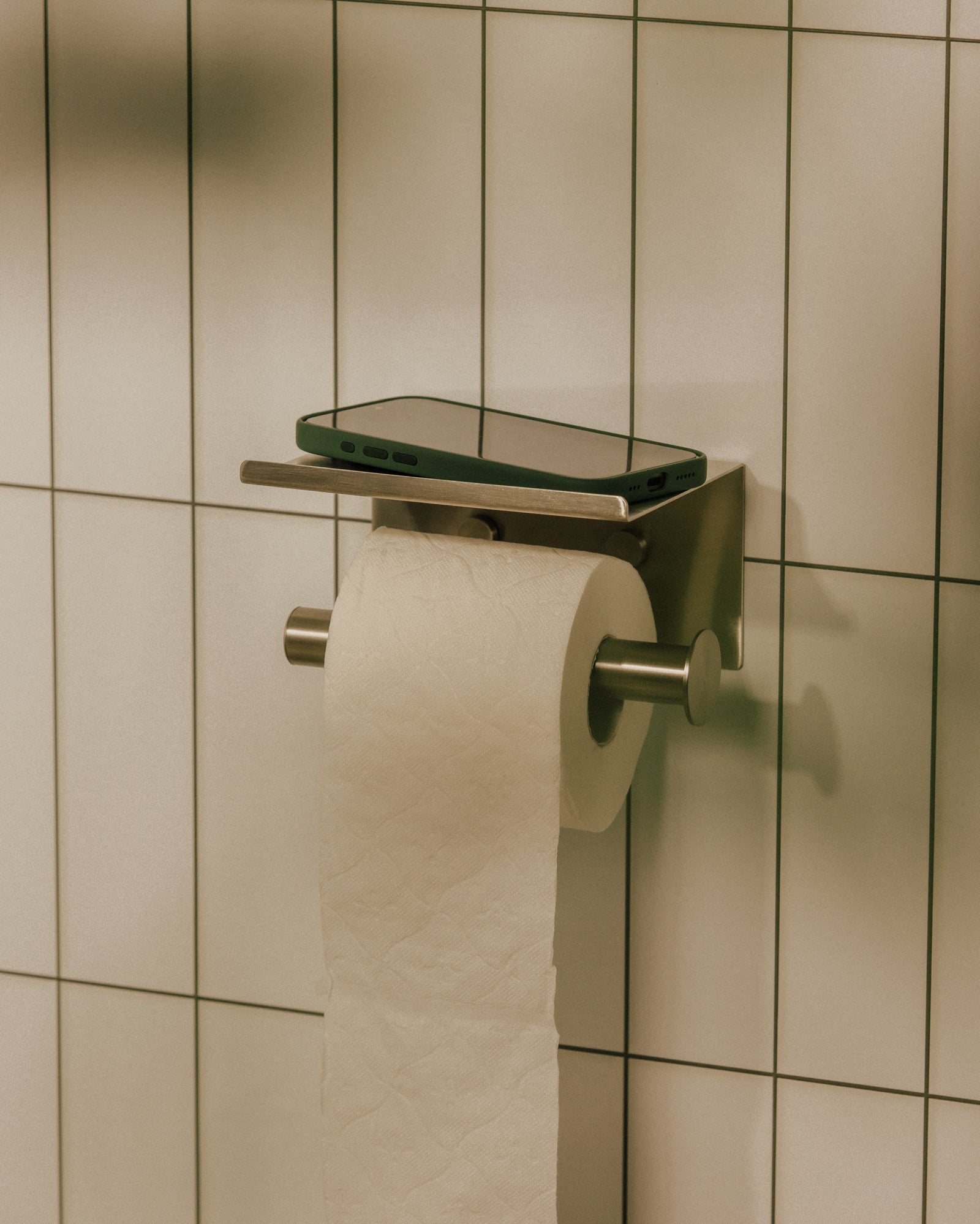 Paper Holder With Cover Matt Stainless Steel Architect Sp