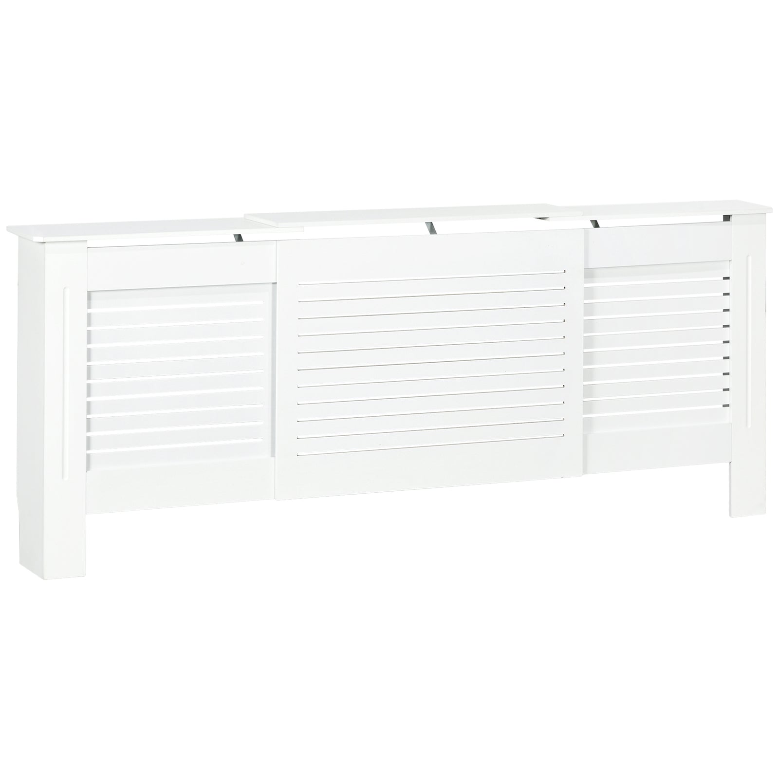 Extendable Radiator Cover Cabinet Slatted Design