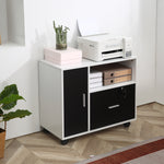 Mobile Office File Cabinet With Lockable Drawer