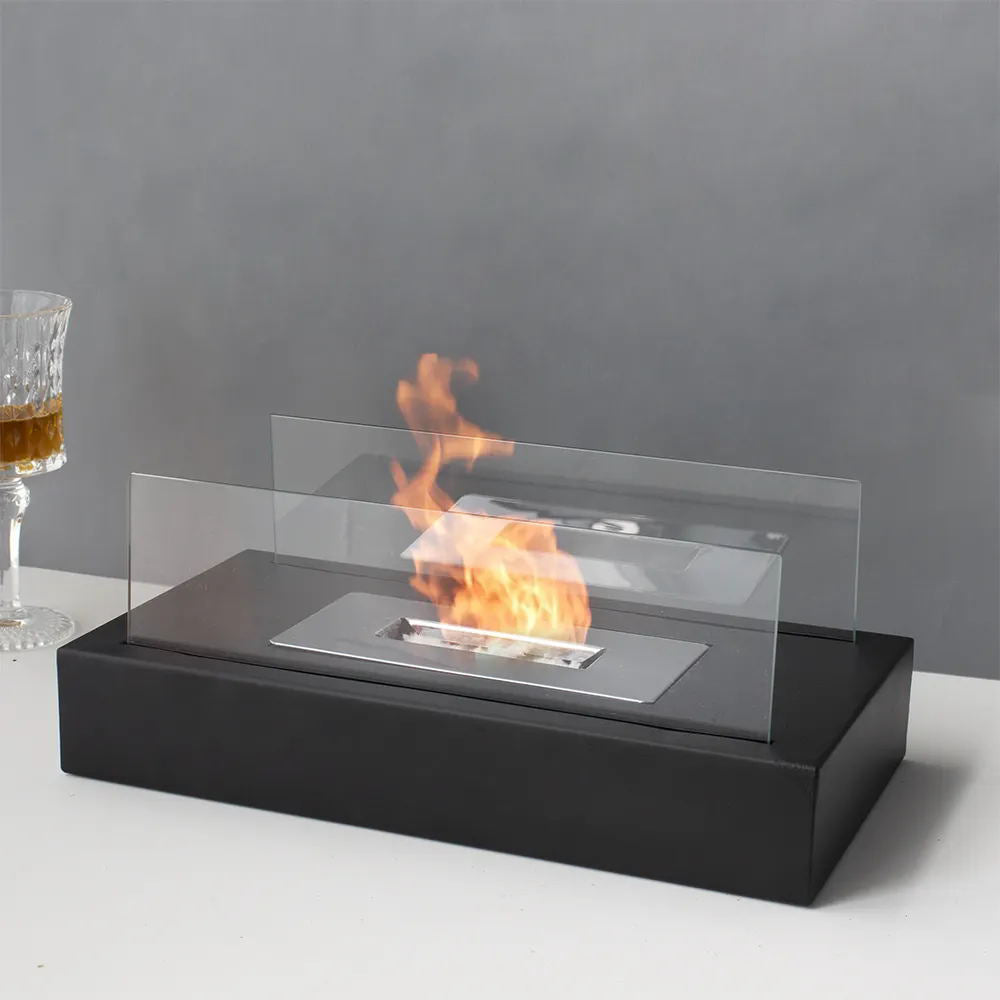 Tabletop Rectangular Smokeless Ethanol Fireplace