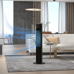 Oscillating Tower Fan Cooling With Ice Pack, Water Tank