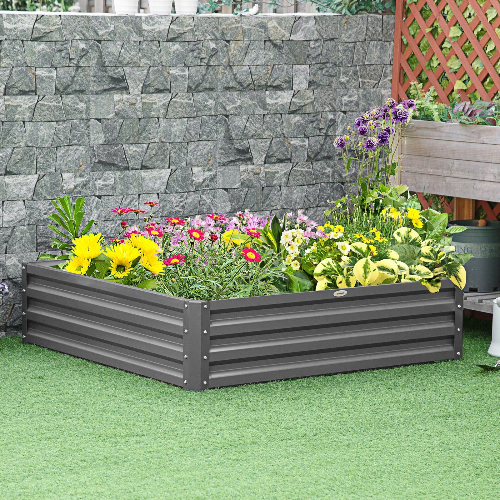 432l Raised Garden Bed Gardner Frame Kit | Gray