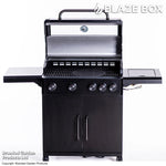 Blazebox Premium 4 Burner Gas Bbq With Sider Burner