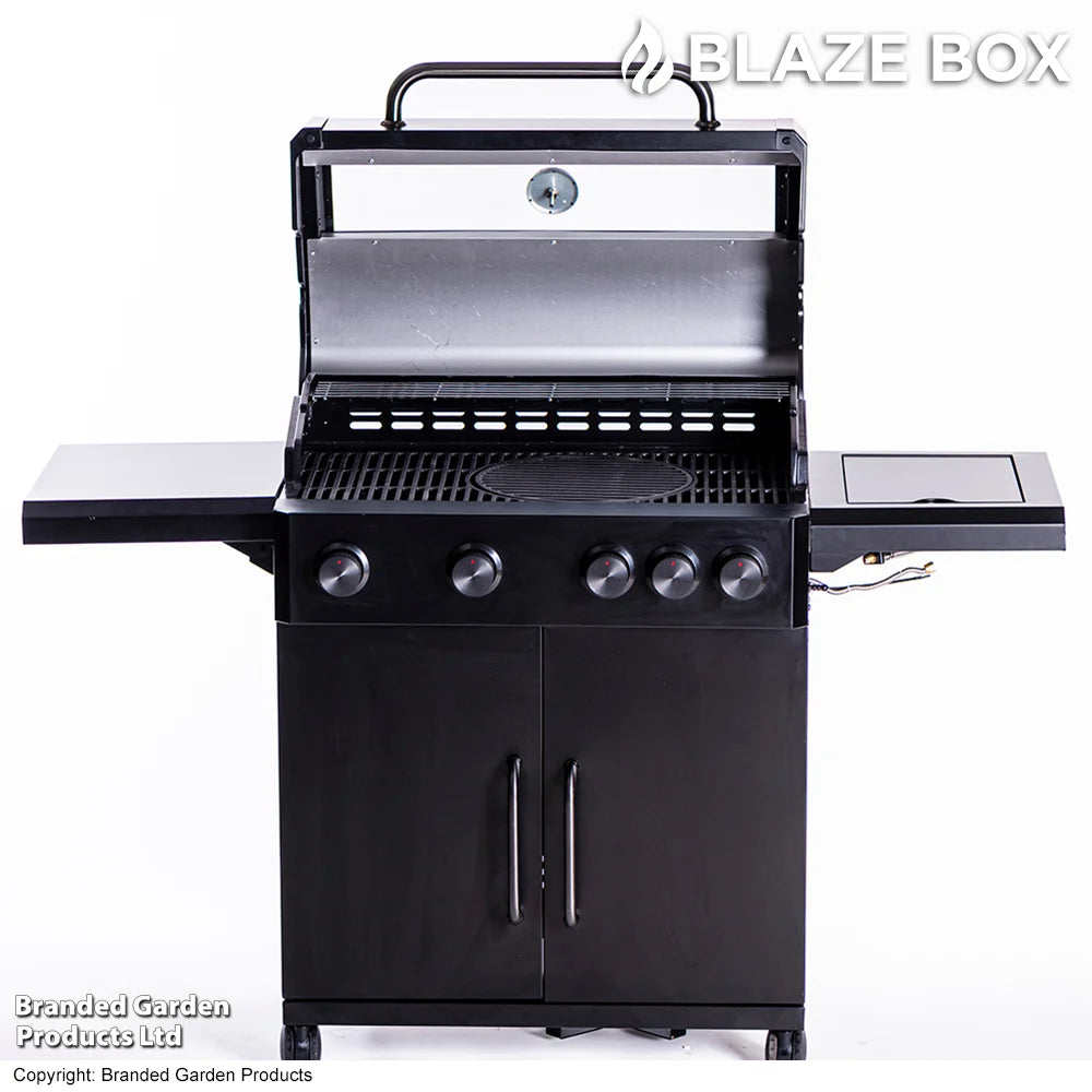 Blazebox Premium 4 Burner Gas Bbq With Sider Burner