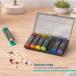 Fineway Weekly Pill Organiser Morning/evening With Storage Box - 7 Day Colour-coded