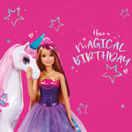 Barbie Age 7 Birthday Card Official Product