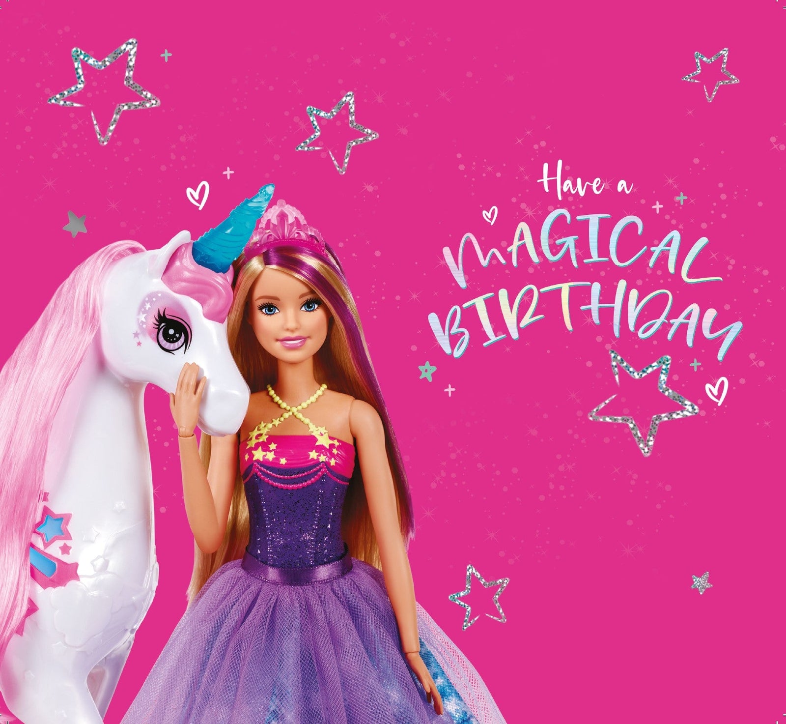 Barbie Age 7 Birthday Card Official Product