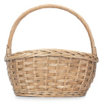 Oval Wicker Braid Border Shopping Basket