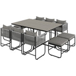 Rattan Dining Set, Garden Table & Chair Sets Space-saving