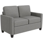 Modern 2 Seater Sofa With Spring Cushion, Back Pillow | Dove Gray
