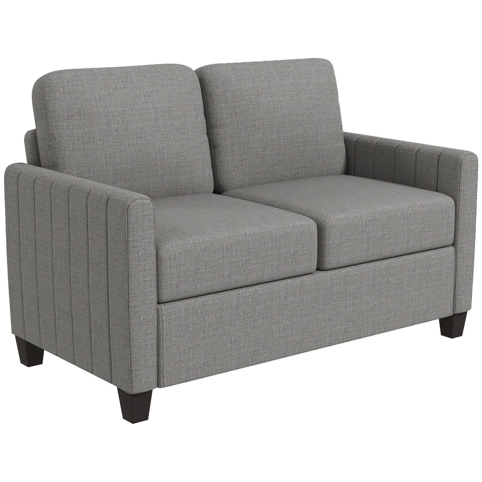 Modern 2 Seater Sofa With Spring Cushion, Back Pillow | Dove Gray