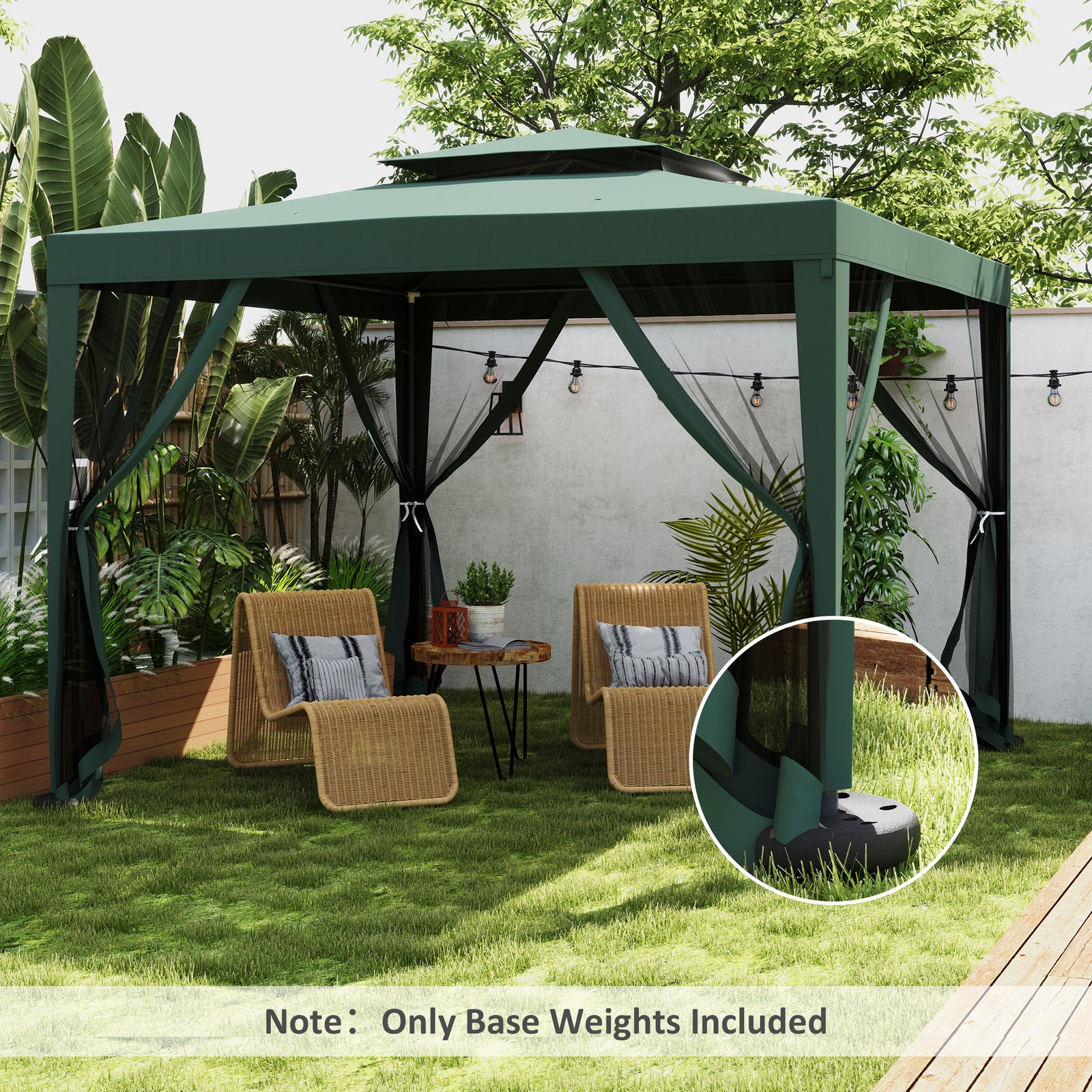 Tent Weight Base 4pcs Gazebo Foot Leg Pole Anchor Weights