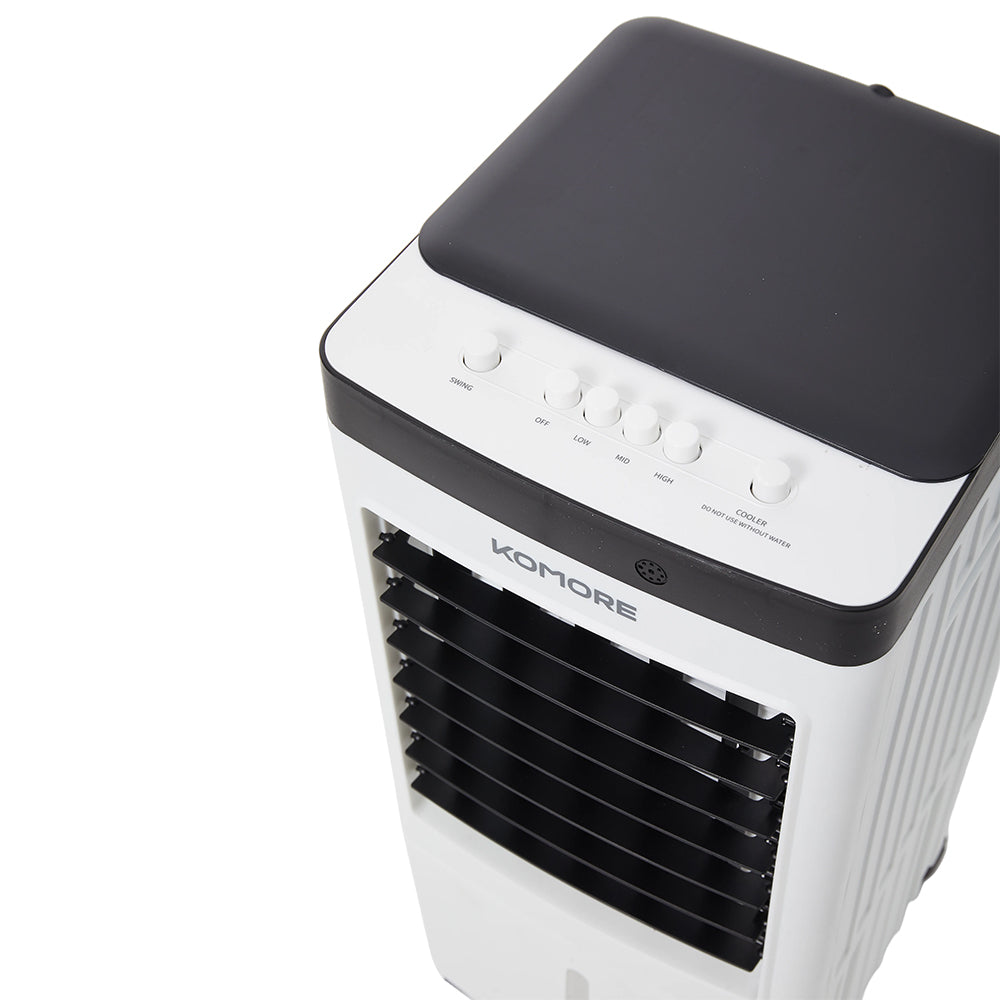 10l Portable Tower Fan Evaporative Air Cooler | Large | White