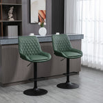 Adjustable Bar Chairs 360° Swivel Kitchen | Green