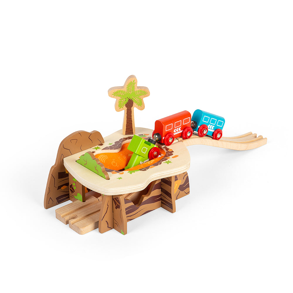 Wooden Lava Pit Bridge for Dinosaur Train Set
