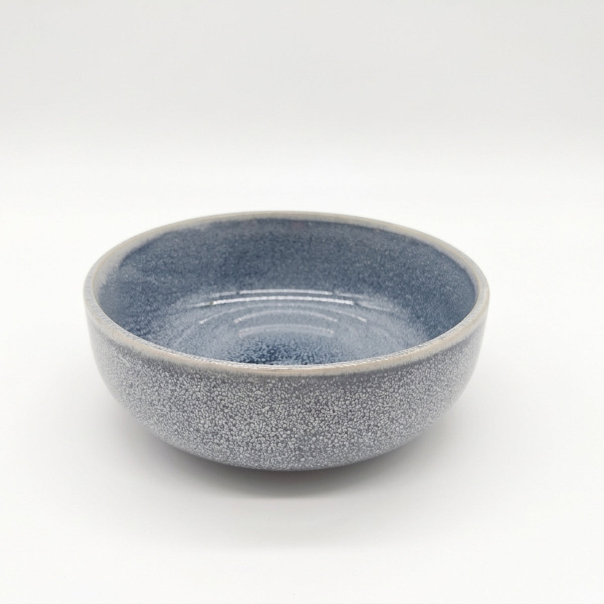 Reactive Ash Blue Glaze Dinnerware Cereal Bowl Set 16cm | Set of 4 | Blue