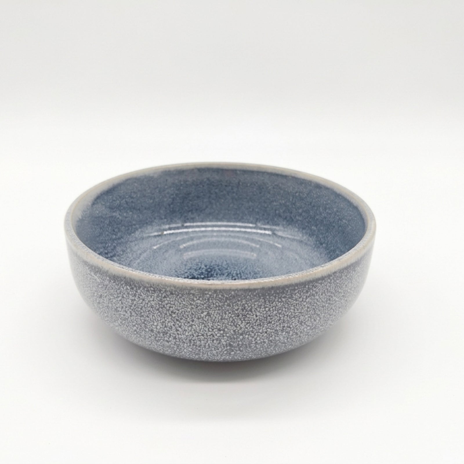 Reactive Ash Blue Glaze Dinnerware Cereal Bowl Set 16cm | Set-of-4 | Blue