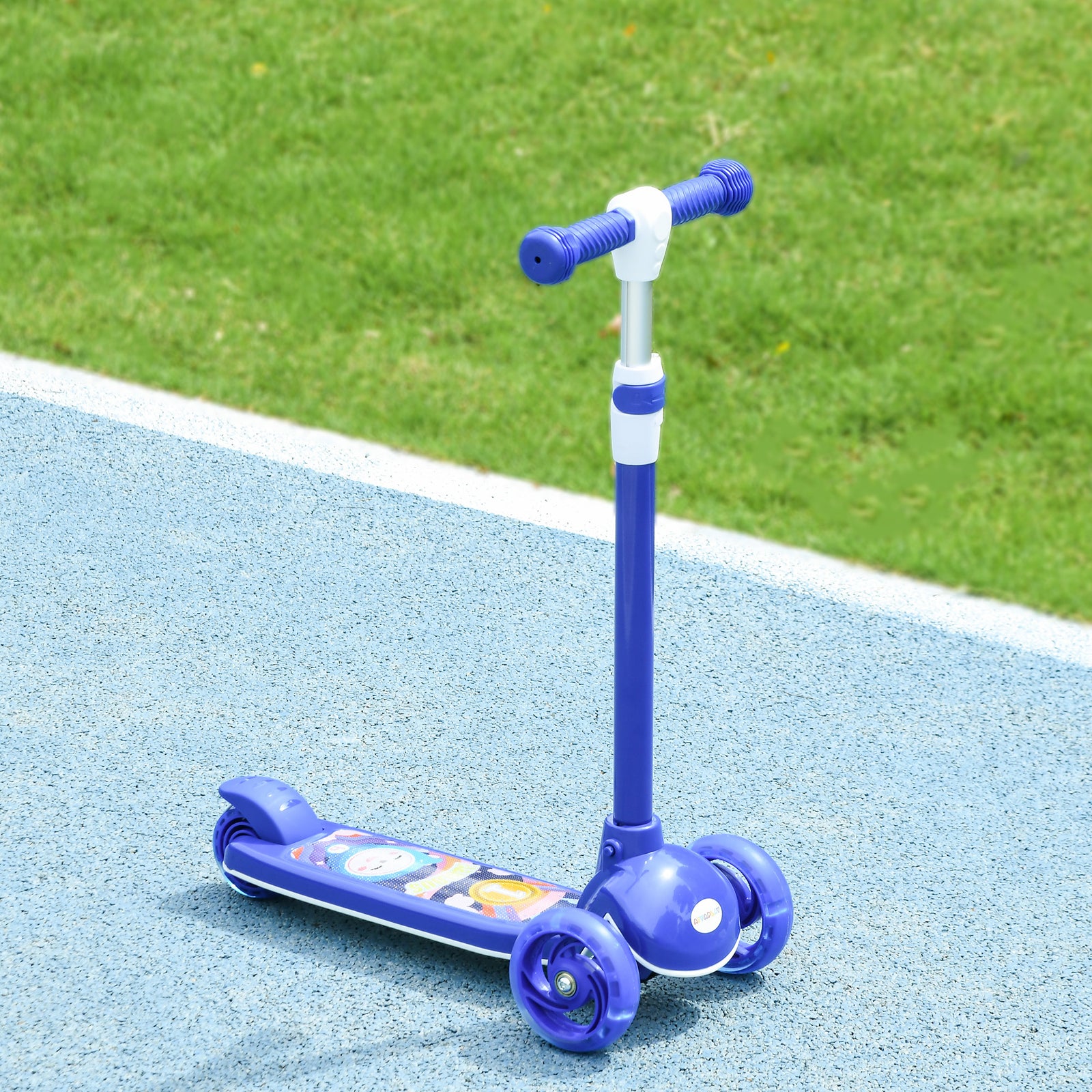 Kids 3 Wheel Scooter For 2-6 Years Old W/ Adjustable Height | Blue