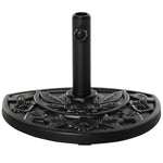 9kg Half Round Parasol Base, Black