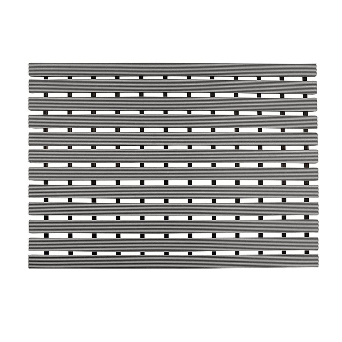 Non-slip Slatted Shower Mat | Grey