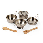 Cooking Pot Rack, Includes 4 Pots & Pans, 2 Kitchen Utensils
