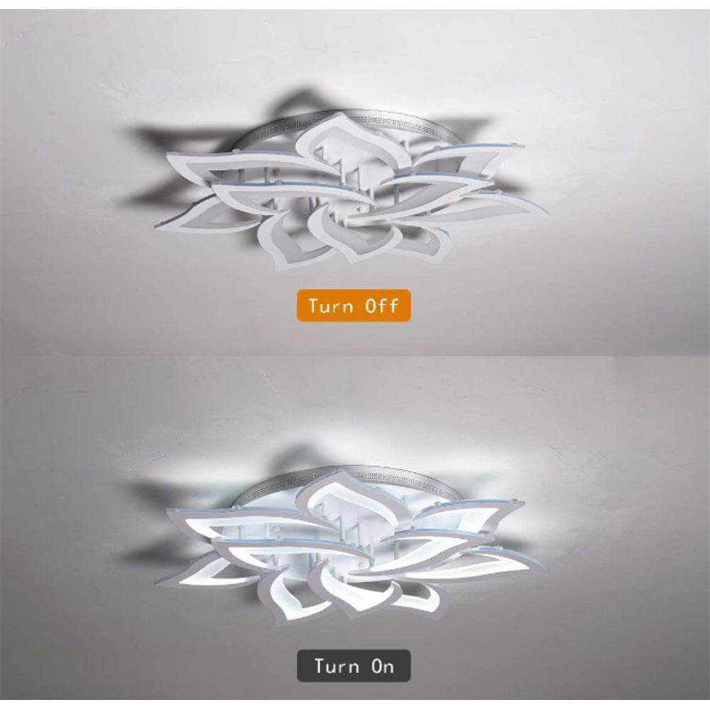 Dimmable Led Ceiling Light With Remote Control | One Size | White