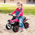 No Power Quad Toddler Ride On Car Foot-to-floor Sliding | Pink
