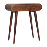 Solid Mango Wood Mini Round Chestnut Fold Vanity