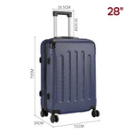 Modern Hardside Spinner Suitcase With Combination Lock | Blue