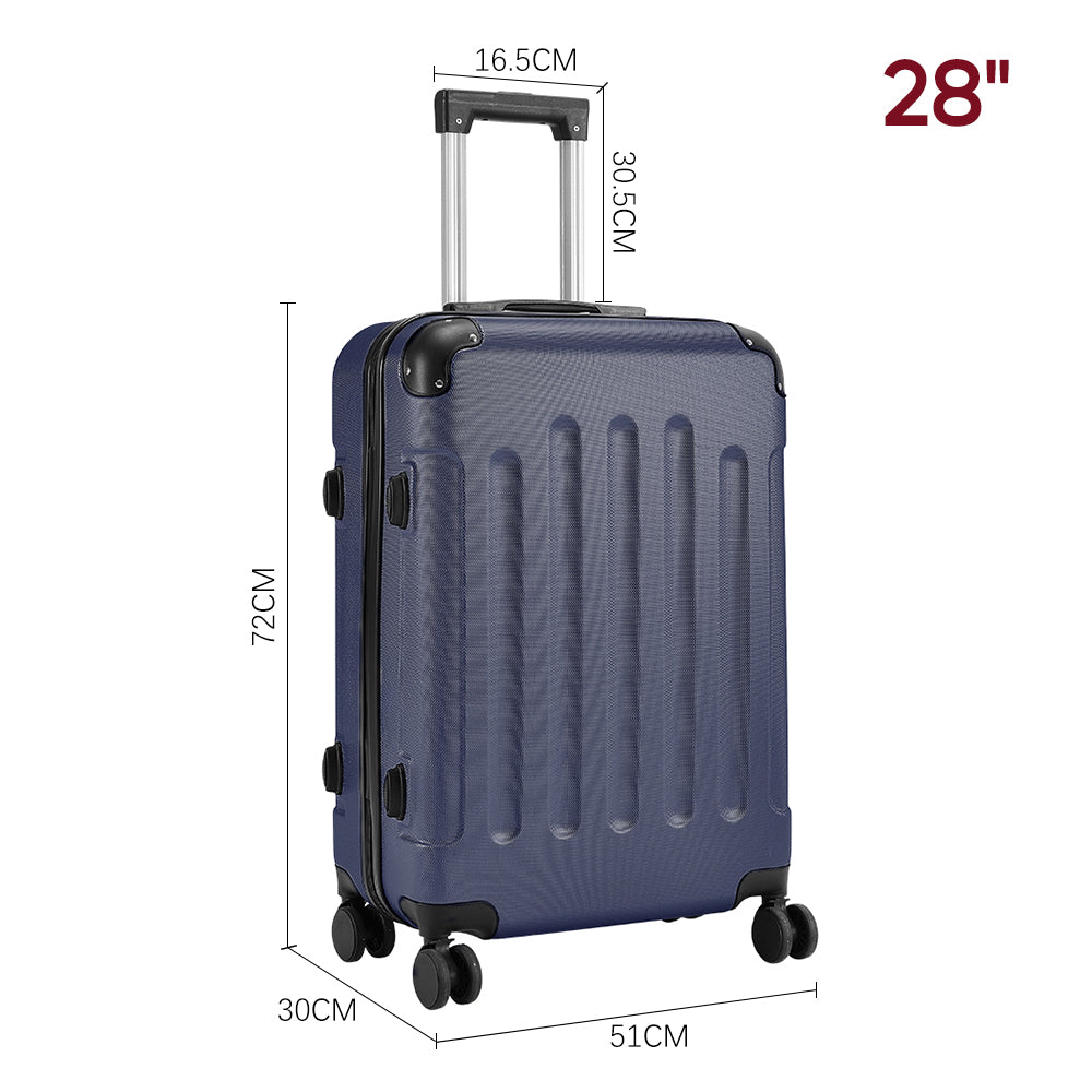 Modern Hardside Spinner Suitcase With Combination Lock | Blue
