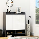 Storage Cabinet With High Gloss White Doors For 15/19 Pairs | Large