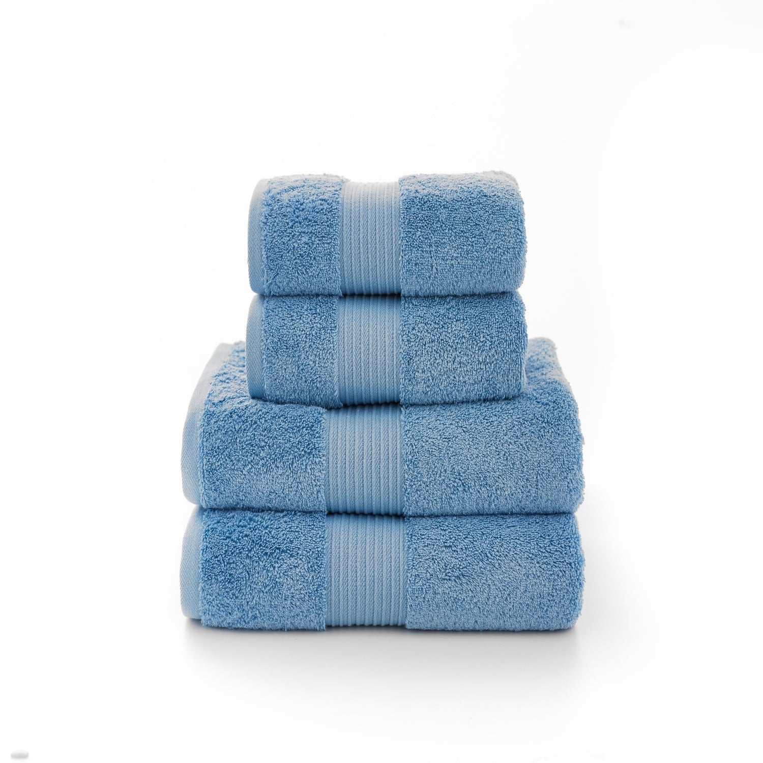 Bliss Pima Supersoft Ultra Absorbent Cotton Towels | Face Cloth (x4) | Cobalt Blue
