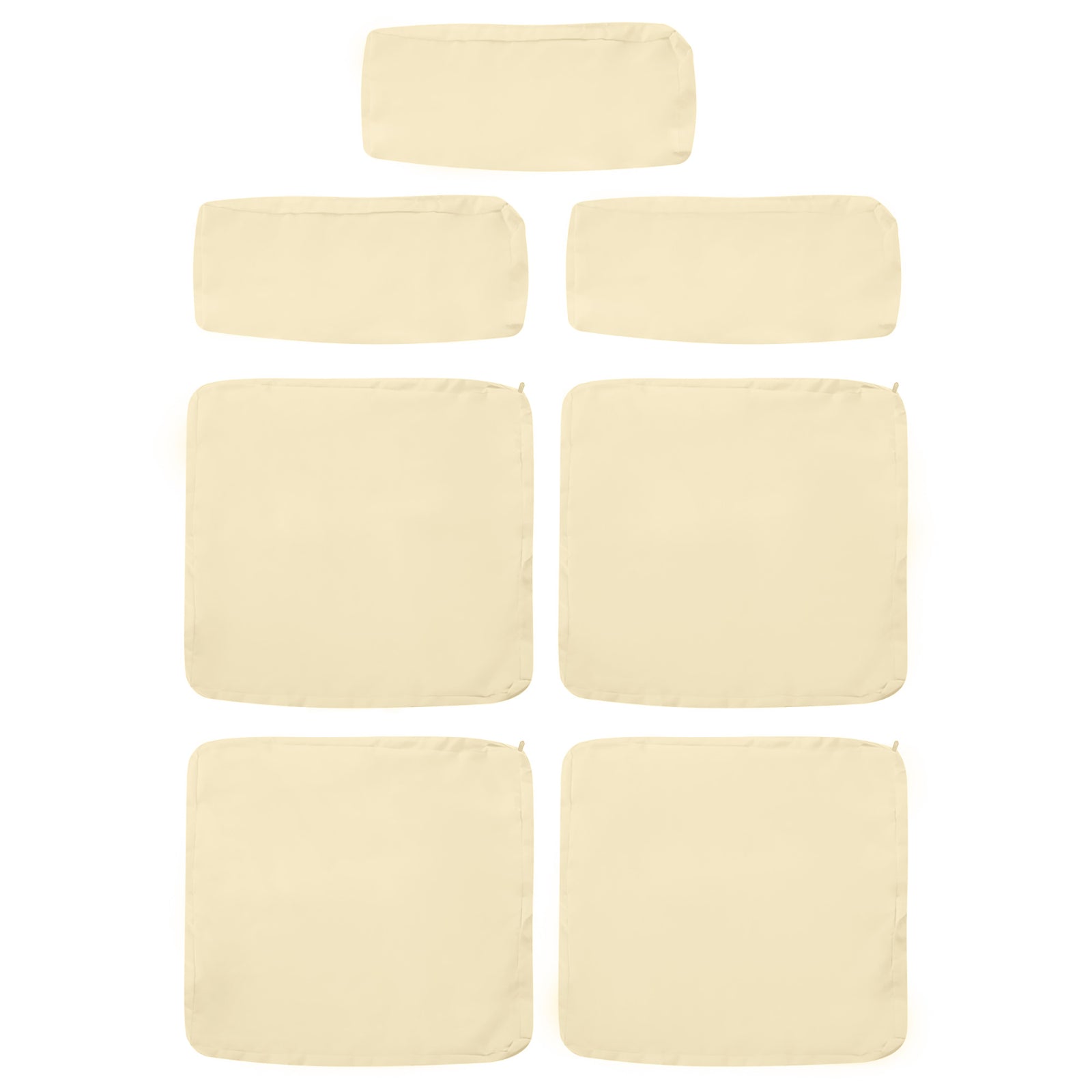 Cushion Cover Replacement Garden Patio Furniture Seat Cover | White