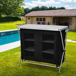 6-tier Portable Aluminium Alloy Camping Table