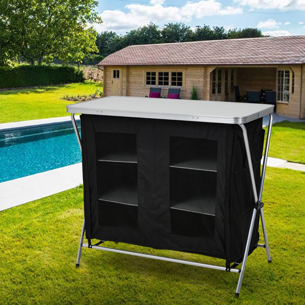 6-tier Portable Aluminium Alloy Camping Table