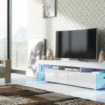 Nova Tv Unit 200cm With Led Lights | White