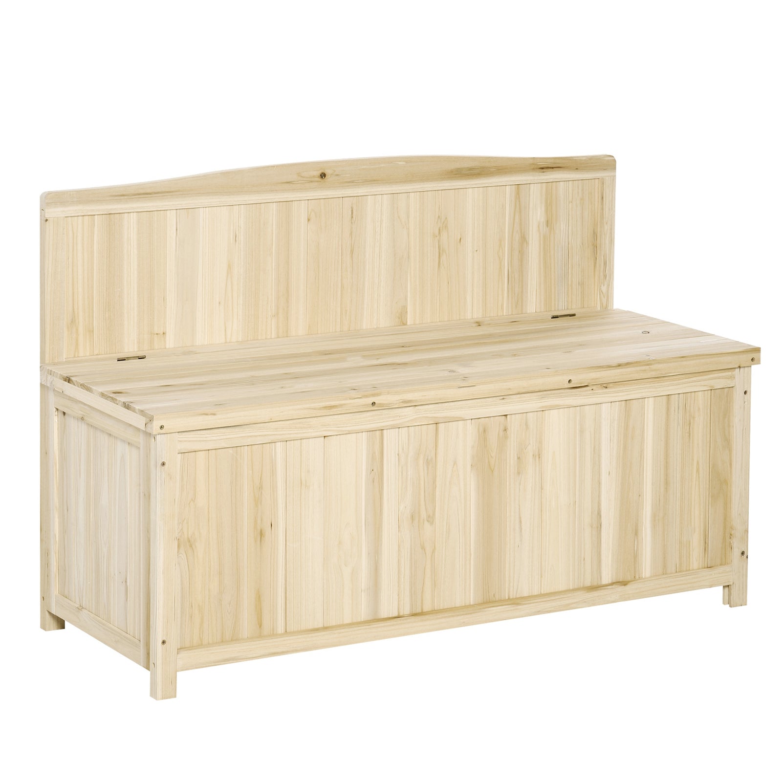 Wood Storage Bench For Garden Seating