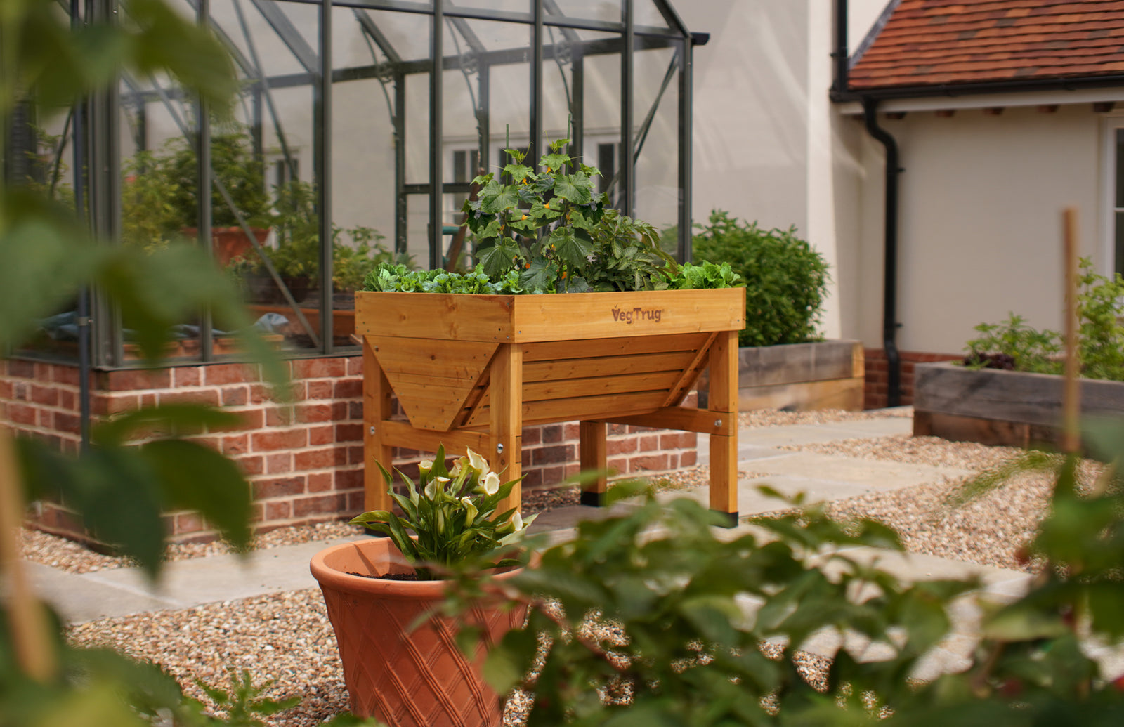 Raised Wooden Planter - Small Classic | Natural