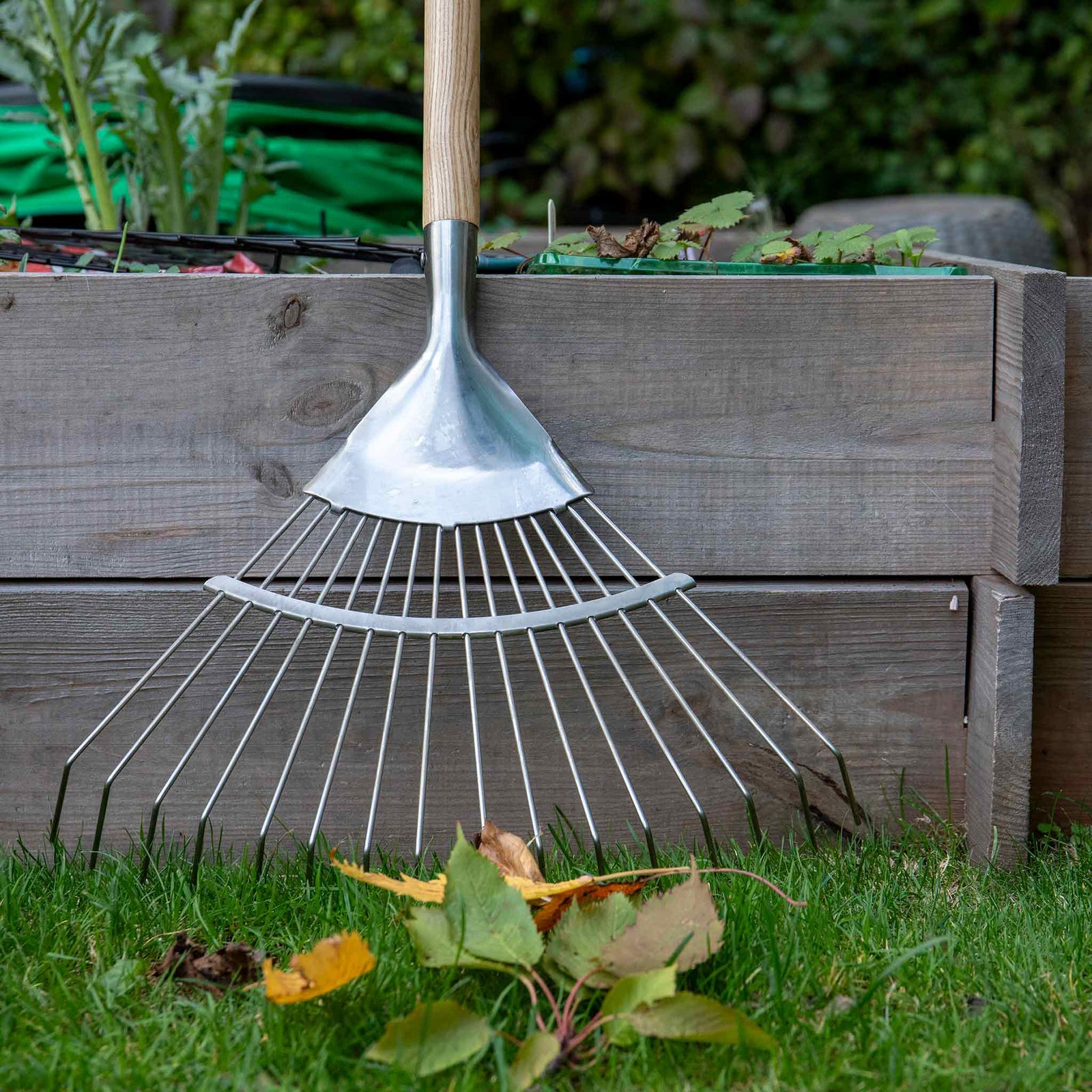 Garden Life Lightweight Stainless Steel Lawn Rake