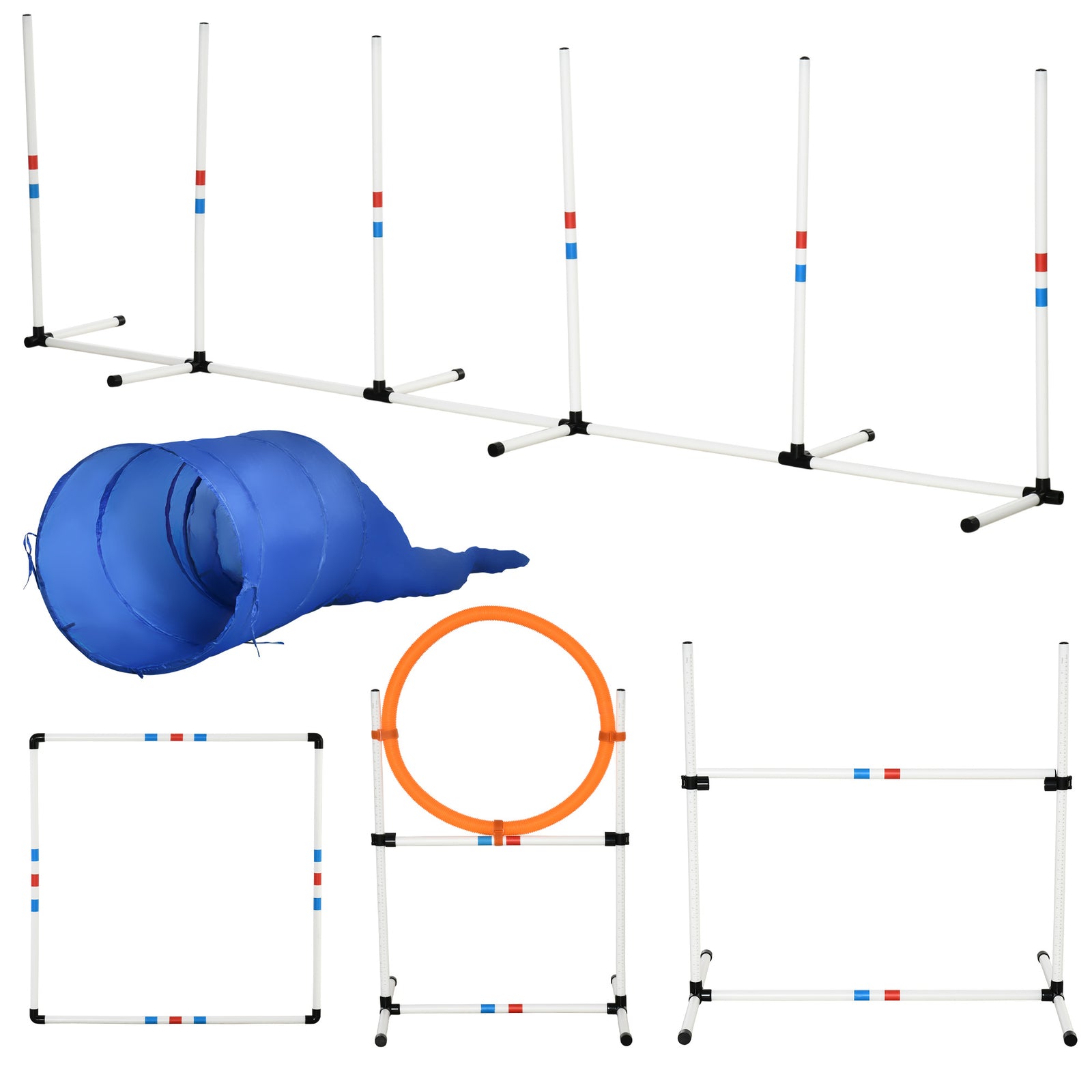 5-piece Suit Agility Set For Dog Training Exercise Obedience Rehabilitation