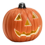 Oval Halloween Led Pumpkin Lantern Battery Operated