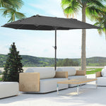 4.6m Double-sided Sun Umbrella W/ Base