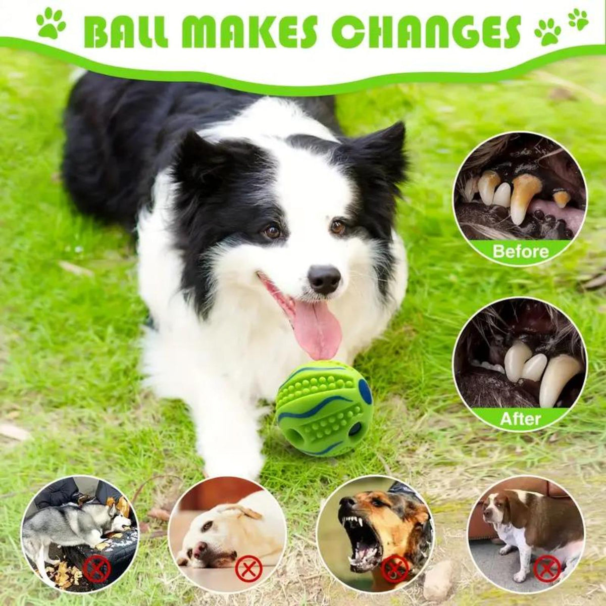 Dyzi Textured Pet Sound Ball 7 Cm Durable Dog Toy Giggle Sounds Interactive