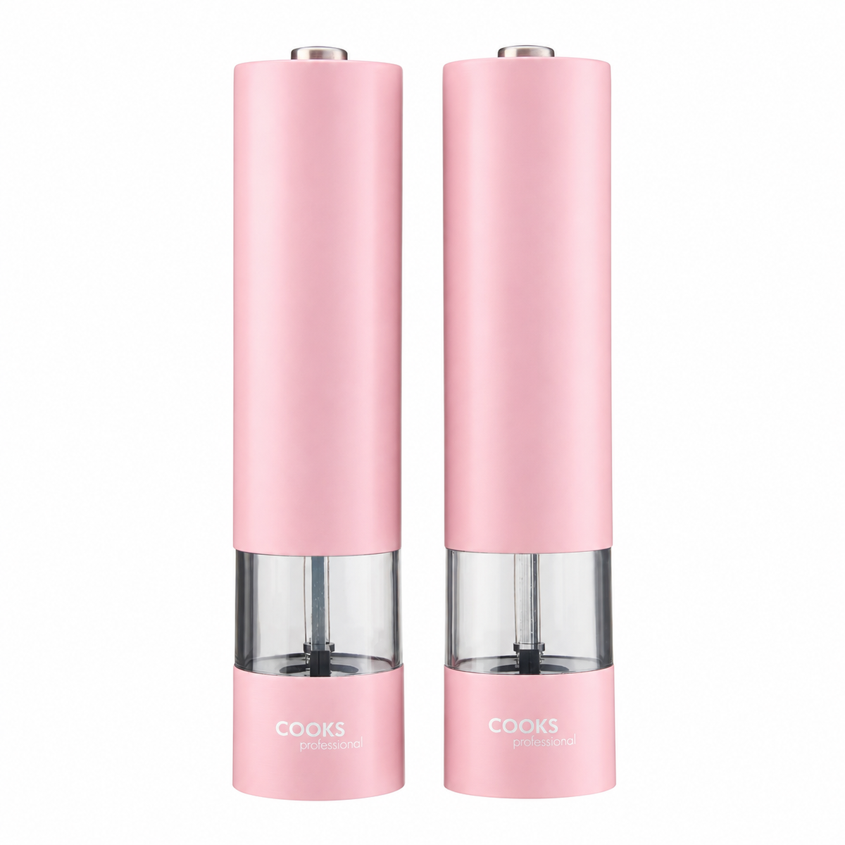 Cooks Professional Stainless Steel Electric Salt & Pepper Mill Set