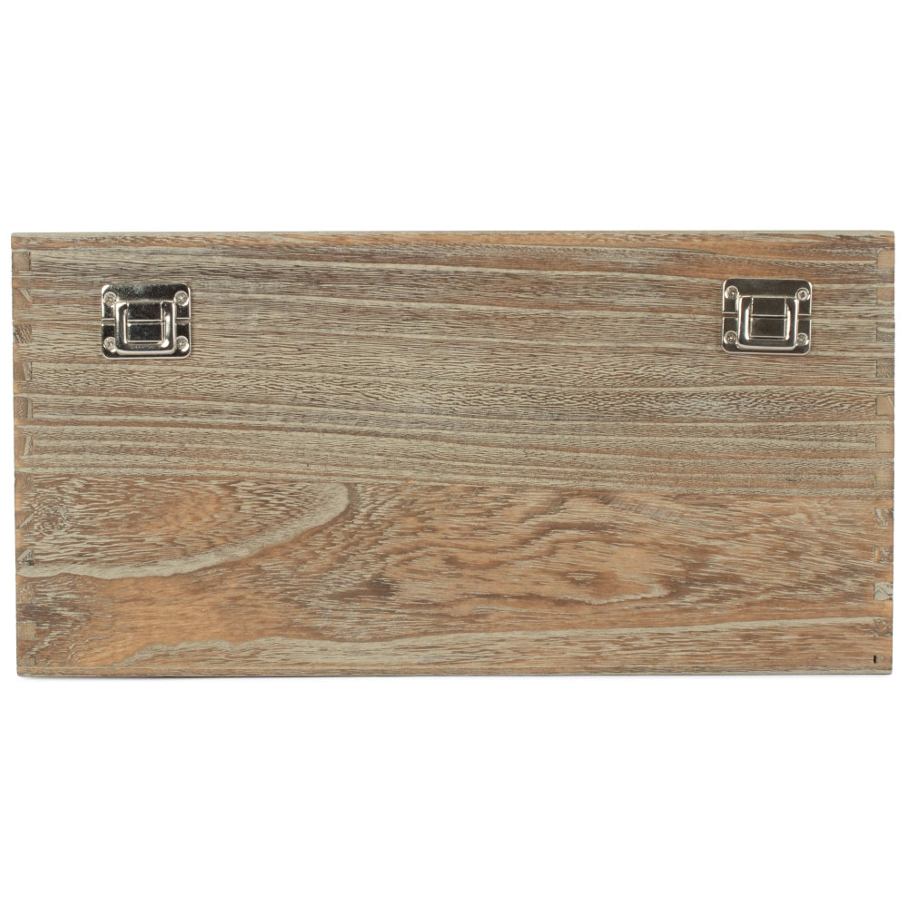 Oak Effect Wooden Box | Large | Brown