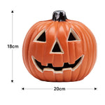 Oval Halloween Led Pumpkin Lantern Battery Operated