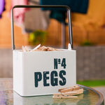 Laundry Peg Metal Caddy